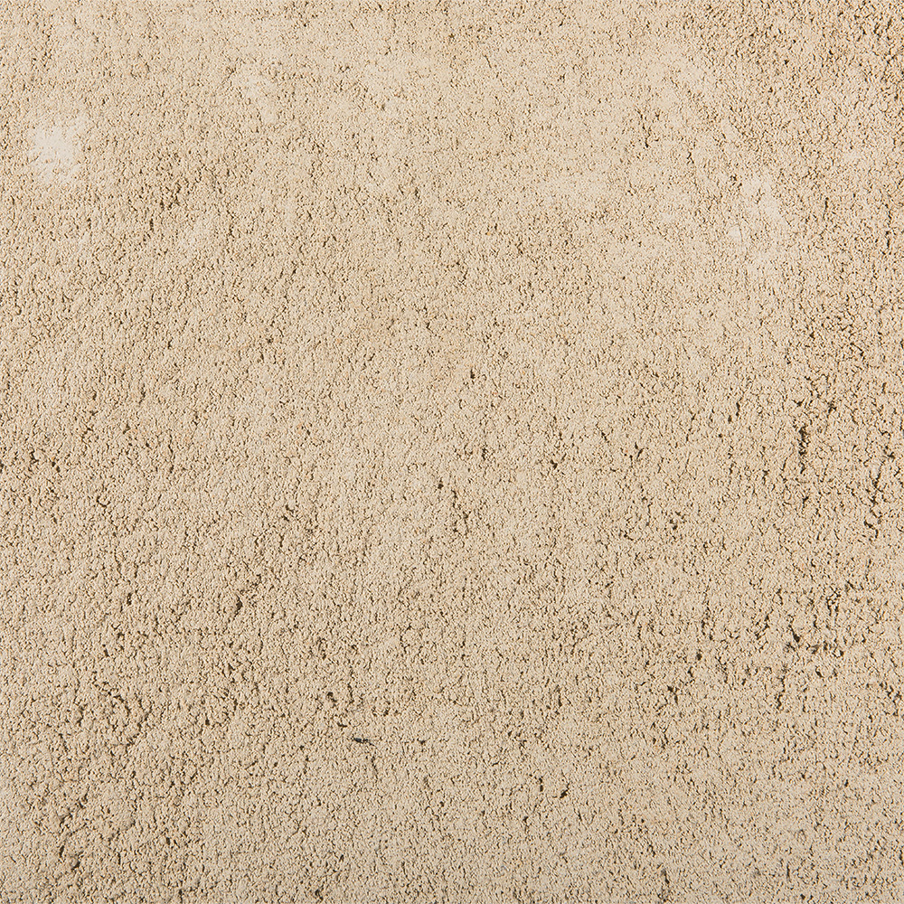 Close-up of a smooth cream liquid limestone finish showing its fine, uniform textured surface